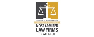 Los Angeles Business Journal | Most Admired Law Firms